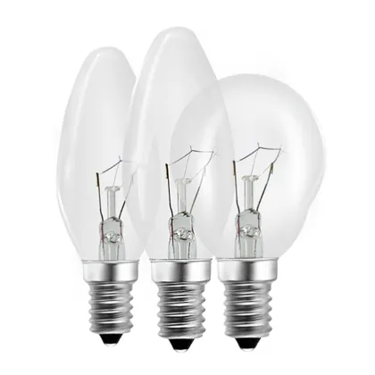 GE Lighting 220V E14 Screw Incandescent Bulbs: 25W, 40W, 60W, C35, G45, Forested Bulb