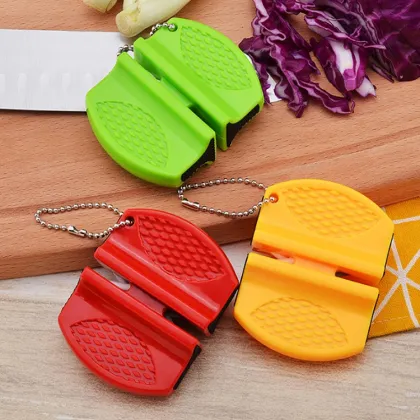 Compact Butterfly Knife Sharpener and Key-chain Tool