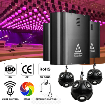 Coppe di luce cinetica: arredamento da discoteca con arte della sabbia, magnete, LED e fioriere