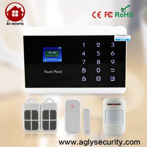 app wireless home alarm systme with touch keypad 433mhz