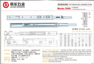 3-fold ball bearing slide
