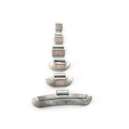 Lead Clips for Steel Wheel Rim Balancing Weights - Gram Specifications