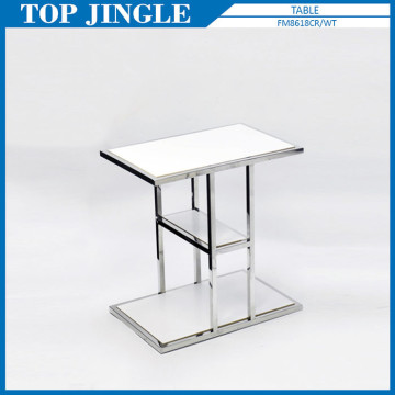 Useful I Shaped White Color Metal Workshop Table