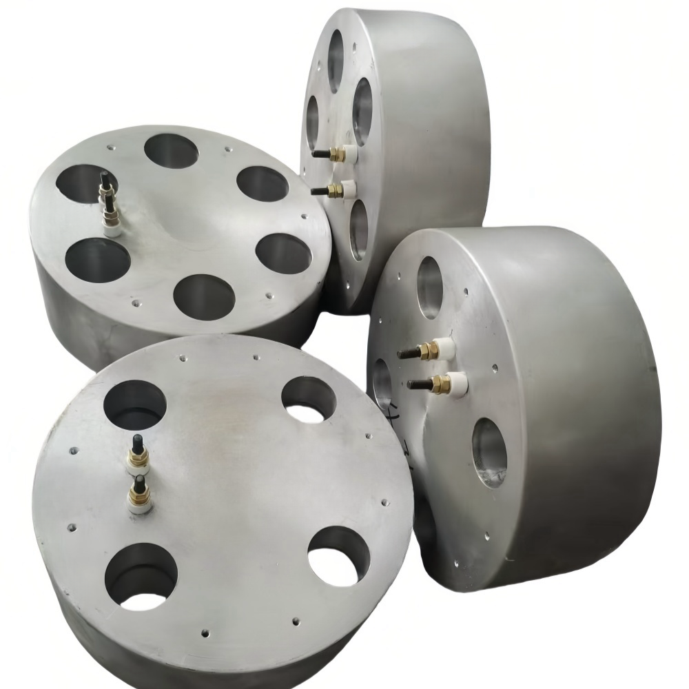 Cast aluminum disc heat conduction module