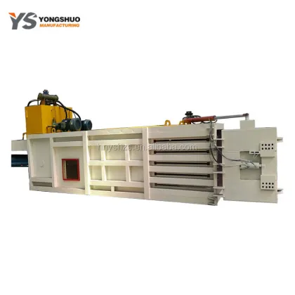 Automatic Horizontal Hydraulic Waste Paper Board Cardboard Compactor