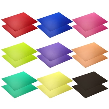 Color Correction Gels - Transparent Light Filters 12x8.5 inches 18 Sheets 9 Colors