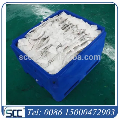 Rotomolded Plastic Large Fish Box, fish transport box with imported LLDPE
