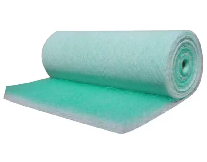 G4 Glass Fiber Green White Cotton Filter Raw Material Cotton Fiberglass In Roll For Furniture Spray Booth Filter Media.jpg