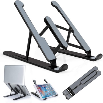Multifunctional Laptop Stand: Flexible Use as Notebook Stand and Adjustable Foldable Stand for MacBook and Dell Laptops