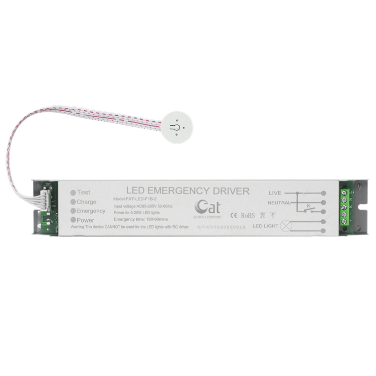 Naładowany akumulator litowo-jonowy awaryjny sterownik LED
