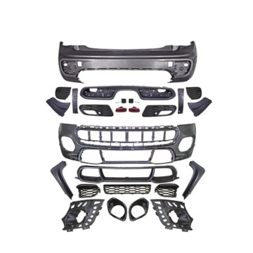 BMW Mini F55 F56 Yan Etekli JCW Tarz Araç Gövde Kiti - Grille Dahil Ön ve Arka Tampon Montajı (2014)