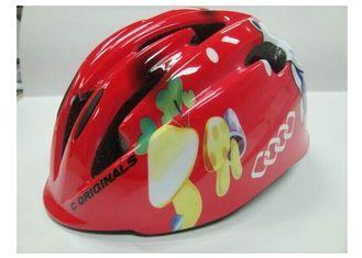Cusom Red Kids Bicycle Helmets Safety Soft Padding Printed