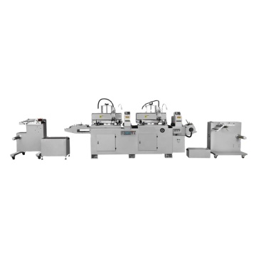 Wanjie 350mm Automatic Two-Color Reel to Reel Silk Screen Label Printing Machine