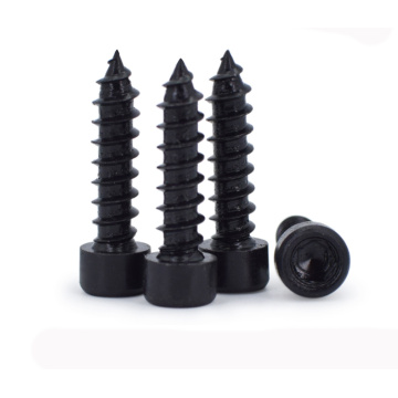 Hex socket head tapping screw with black oxide