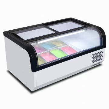 Commercial Thick Cut Fried Yogurt and Ice Cream Display Cabinets