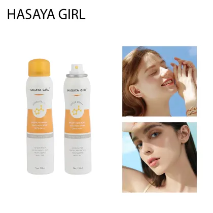 HASAYA GIRL Cooling Clear Sunscreen Spray SPF 50 - Organic Sun Protection