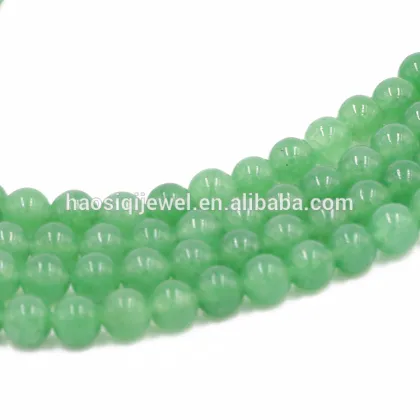 8mm round gemstone beads emerald stone green jade stone price for bracelet