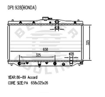 Auto Radiator For HONDA