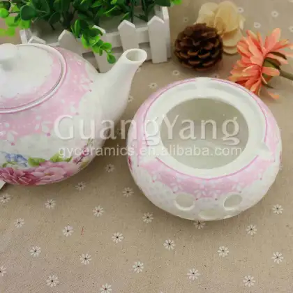 Customized Logo Pottery Enamel Teapot