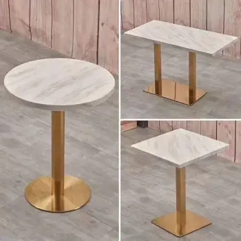 Dining Table With Gold Base Home Furniture Cheap Vintage Chrome Brass Metal Table Legs Oval Round Tulip Table Base