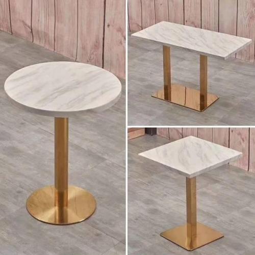 Möbel Teil Gold Edelstahl Tisch Grundlage für Esstischbeine 450x450xH720mm