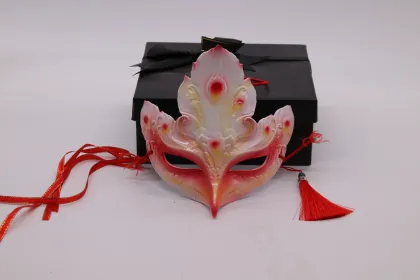 Pink Phoenix Venetian Masquerade Mask