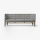 Beech Kaki Tiga Seater Gray Linen Mayor Sofa