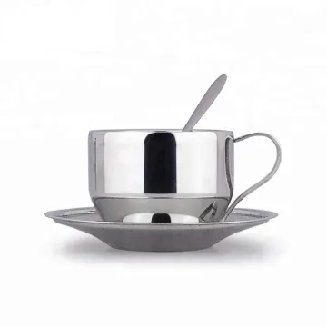 Best Stainless Steel Coffee Cup Saucer Set