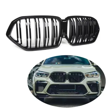Gloss Black ABS Front Bumper Grille for BMW X6 G06 2019-2022