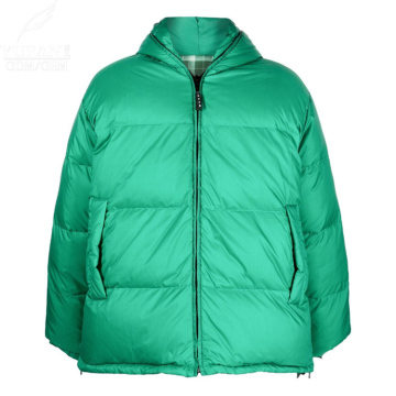 Yufan Custom Logo Waterproof Nylon Green Down Jacket