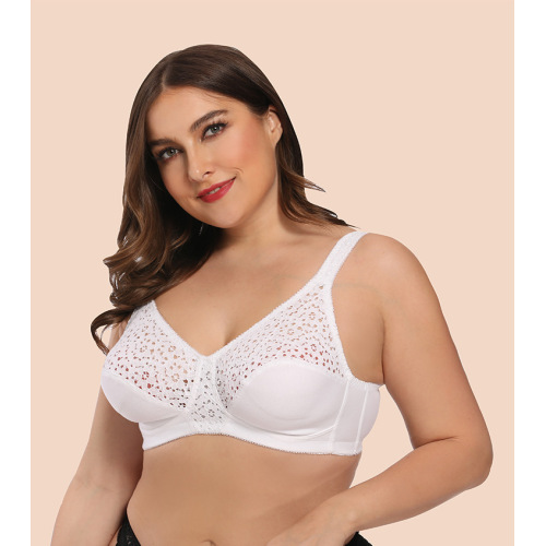 Soutien-gorge grande taille en dentelle fleurie