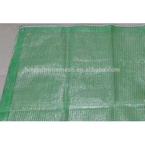 Green Color 200gsm PE Transparent Leno Mesh Tarpaulin