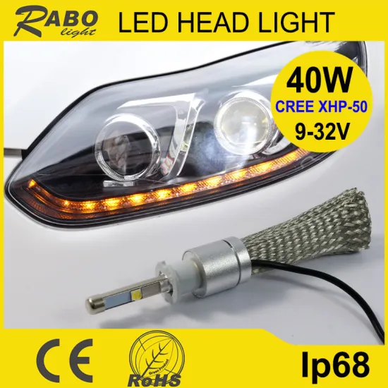 40W 3600LM car headlight 9006 9005 9007 6000k 6v 12v 24v h3 h7 led headlight bulbs