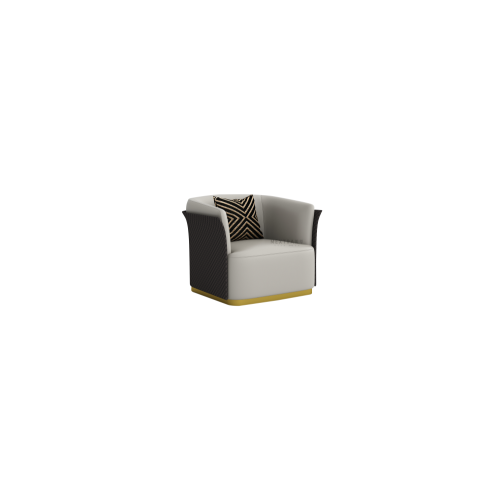 luxury modern single chesterfield leather sofa