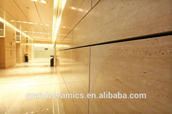 Interior natural travertino wall tile high quality polished tile