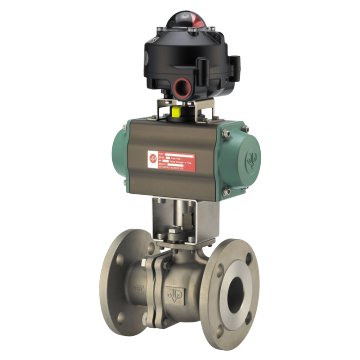 ZHTV Flangeed Vee-Ball Soft Sated Valve com tecnologia anti-escavitação, tamanhos DN25 ~ 600