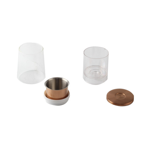 Copper lid glass Cold brew coffee maker