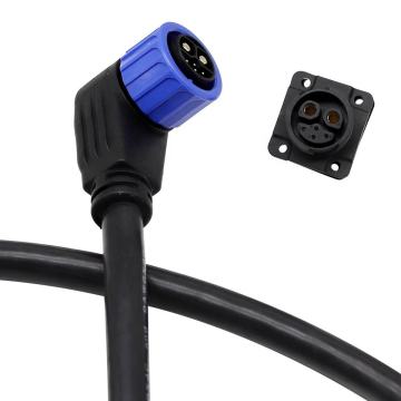 Ebike M23 6pin 2Plus4 Conector de descarga de batería impermeable