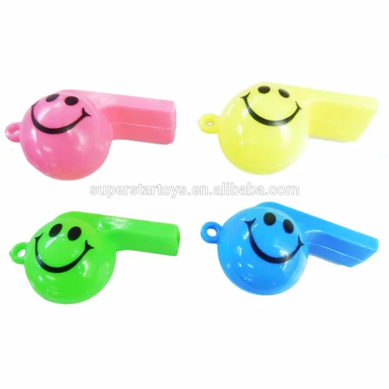 5160614-9 colorful wholesale plastic smiling face whistle