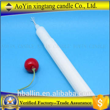 Hot sale white fluted candle by factory