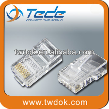 Network RJ45 cat5e modular plug /connector shielded