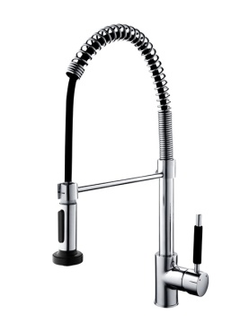 Hot Sale Pull Down Single Handle Basin Faucet with Spray Pull Out Brass Kitchen Sink Faucet