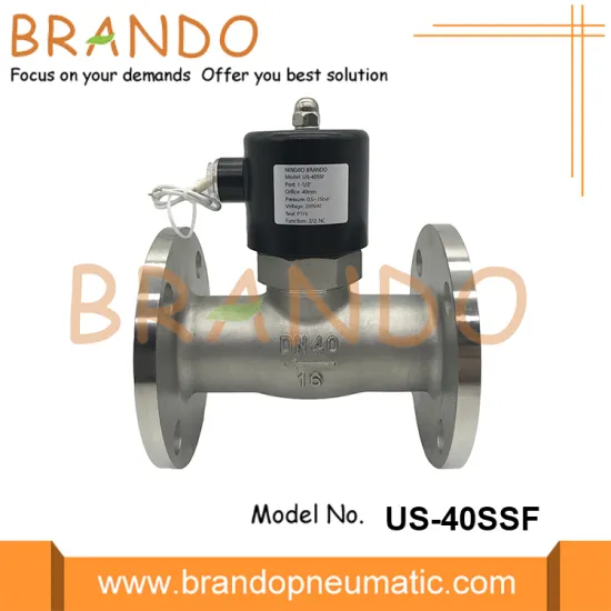 1-1/2'' DN40 Flange Stainless Steel Steam Solenoid Valve
