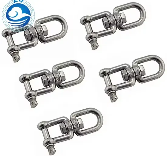 Stainless Steel Rigging Hardware: Eye-Jaw Hook Swivel Shackle Ring