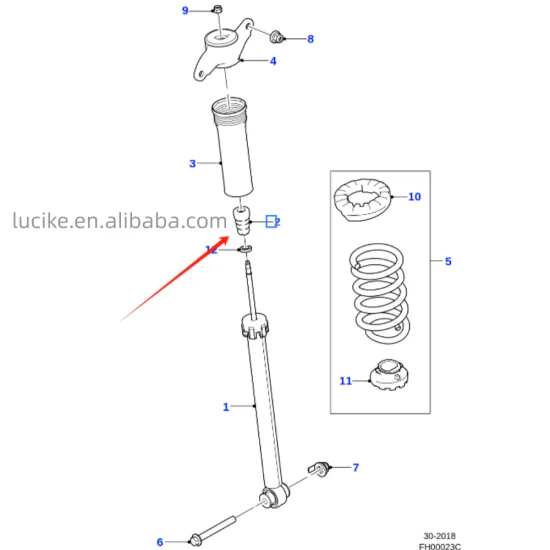 Jaguar F-PACE 2016 & XE, XJ, X760, X761 Front Shock Absorber Replacement: T4N7370