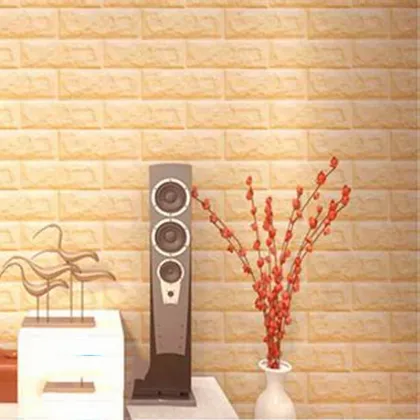 China Factory Waterproof 3D Foam Wall Stickers 70x77cm Wallpaper