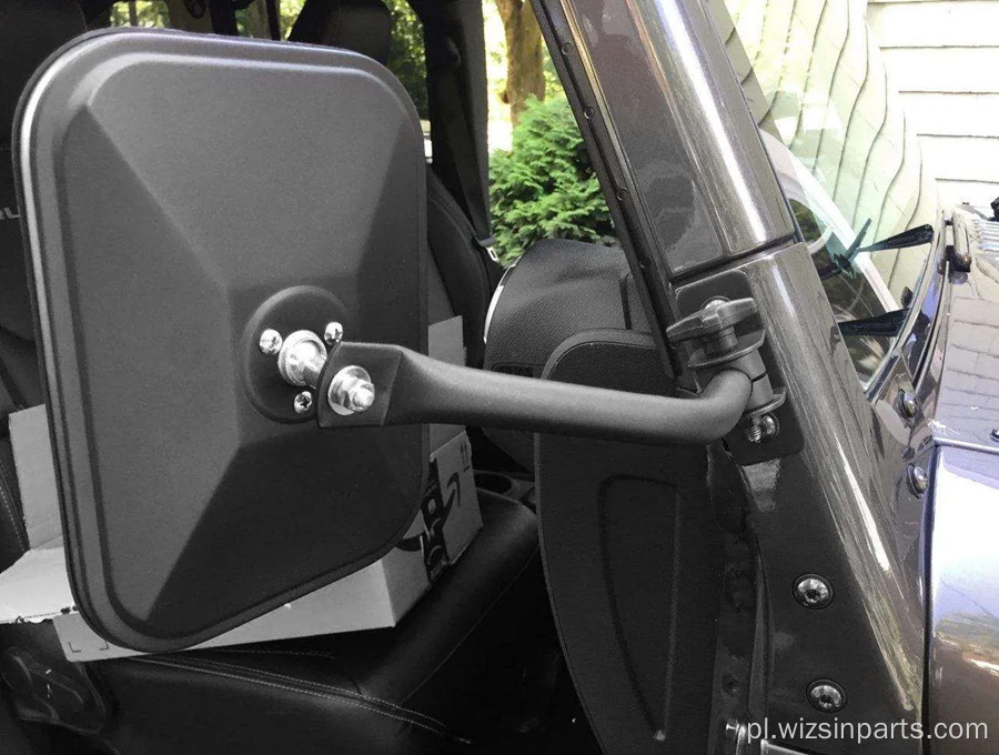 Prostokątne lusterka boczne dla Jeep Wranglera
