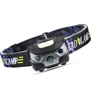 High-Quality USB Rechargeable Waterproof LED Headlamp: 3 Modes & Multi-functionality with Motion Sensor