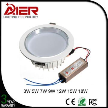 Round Recessed Downlight 3W 5W 7W 9W 12W 15W 18W Option