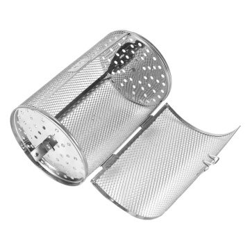 Stainless Steel 304 Rolling Barbecue Rack Vegetable Basket for BBQ, Camping, Picnics, Party